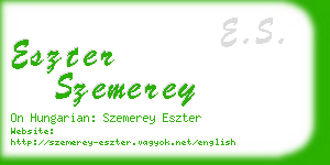 eszter szemerey business card